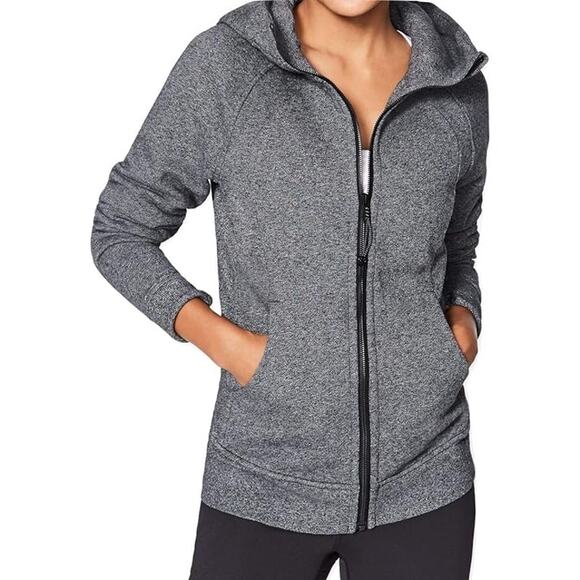 Lululemon Scuba Hoodie Size 6 Gray Zip Up High Quality Cozy Athleisure - Picture 2 of 6